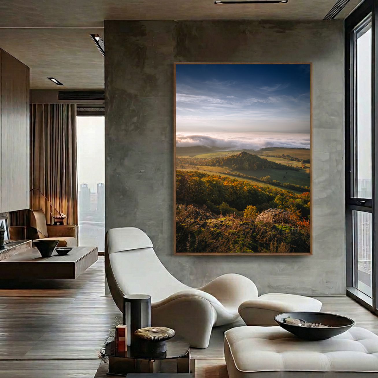 Quadro Decorativo Paisagem Campos Verdes Natural